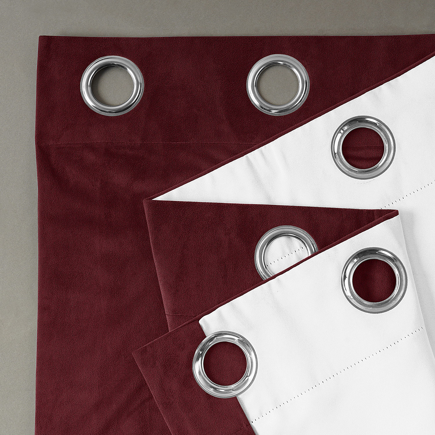 Signature Burgundy Grommet Blackout Velvet Curtain