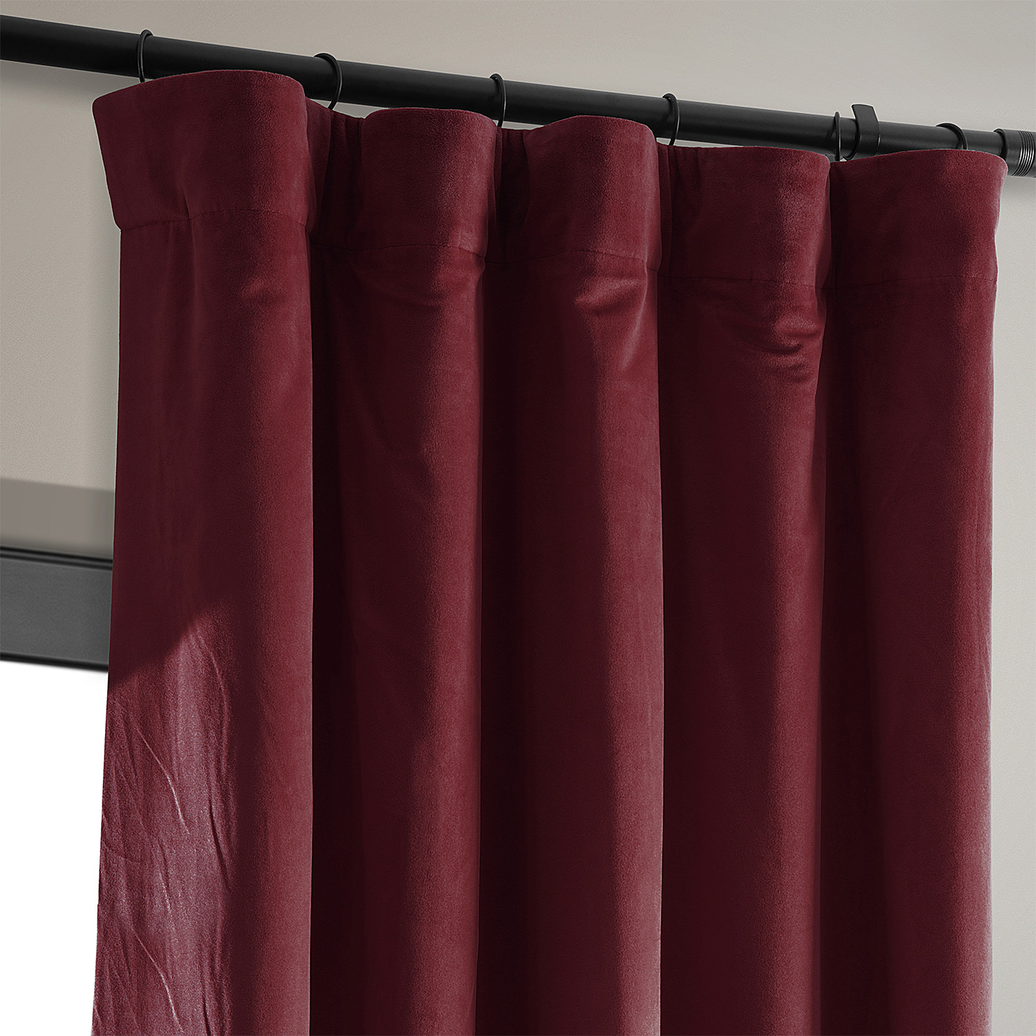 Signature Burgundy Blackout Velvet Curtain