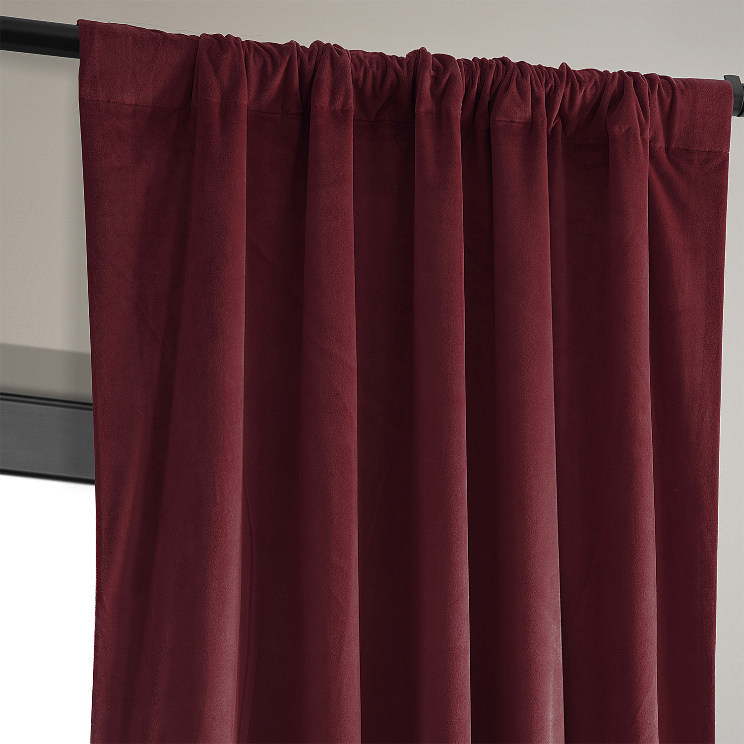 Signature Burgundy Blackout Velvet Curtain