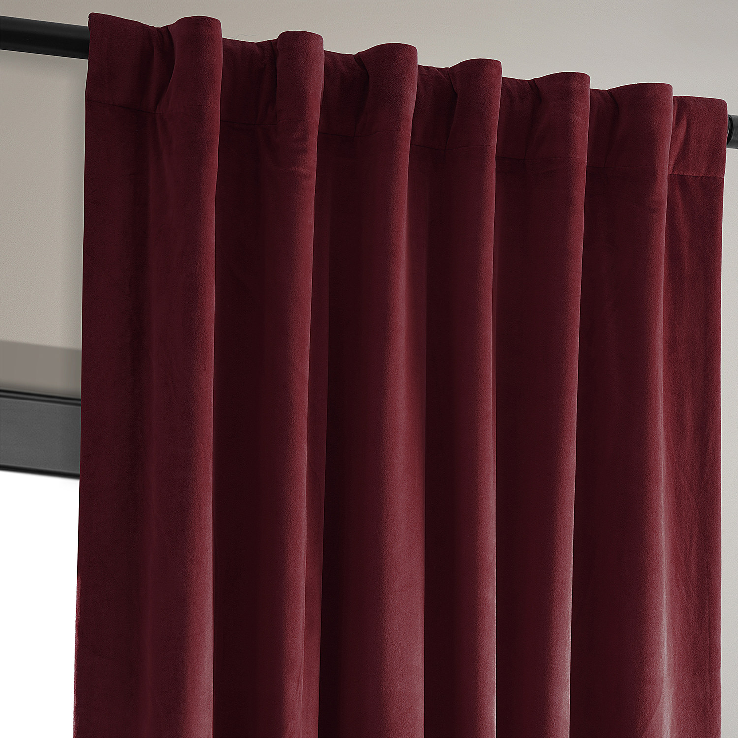 Signature Burgundy Blackout Velvet Curtain