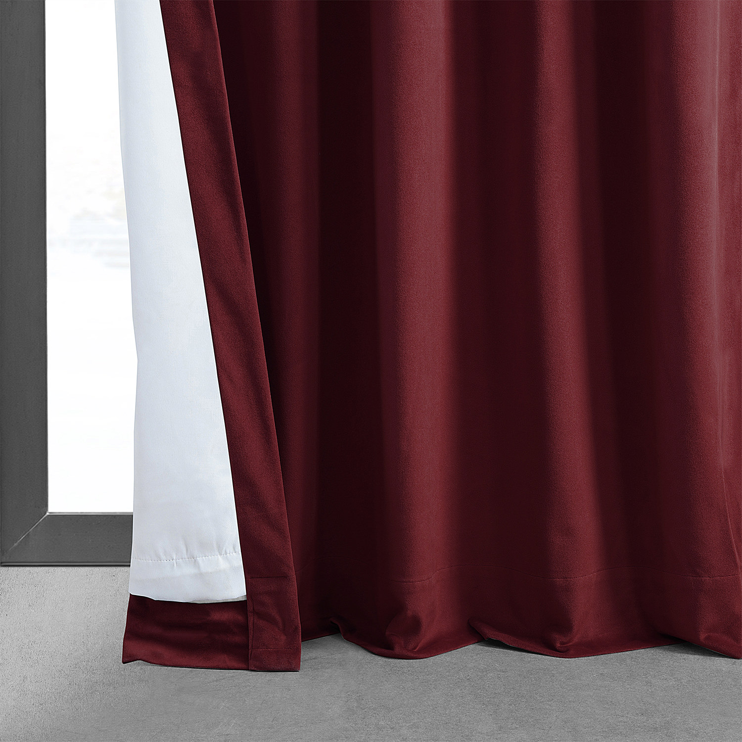 Signature Burgundy Blackout Velvet Curtain