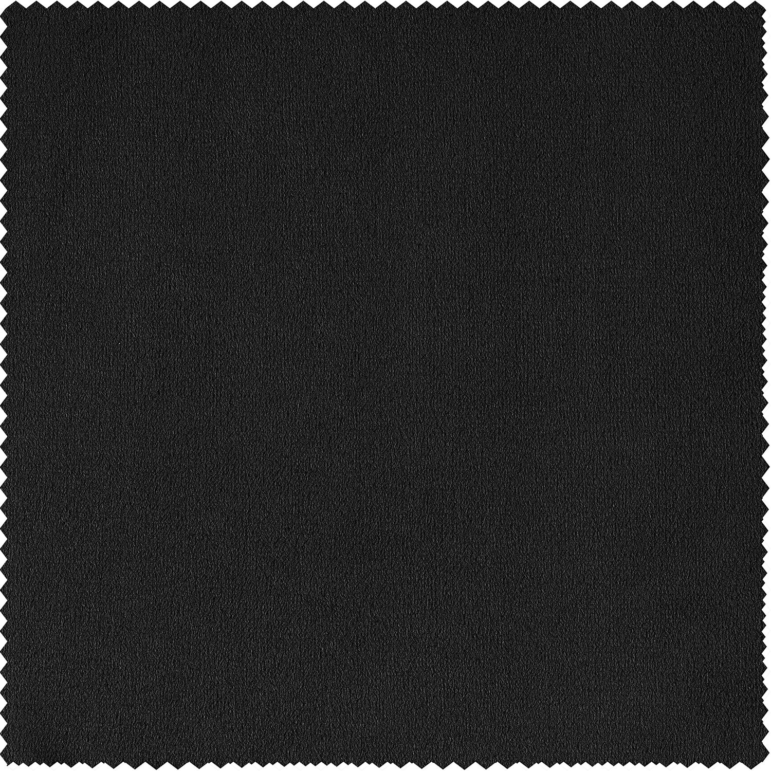 Signature Warm Black Grommet Blackout Velvet Curtain