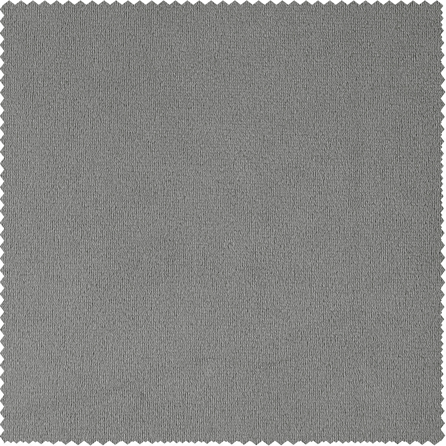 Signature Silver Grey Extra Wide Grommet Blackout Velvet Curtain