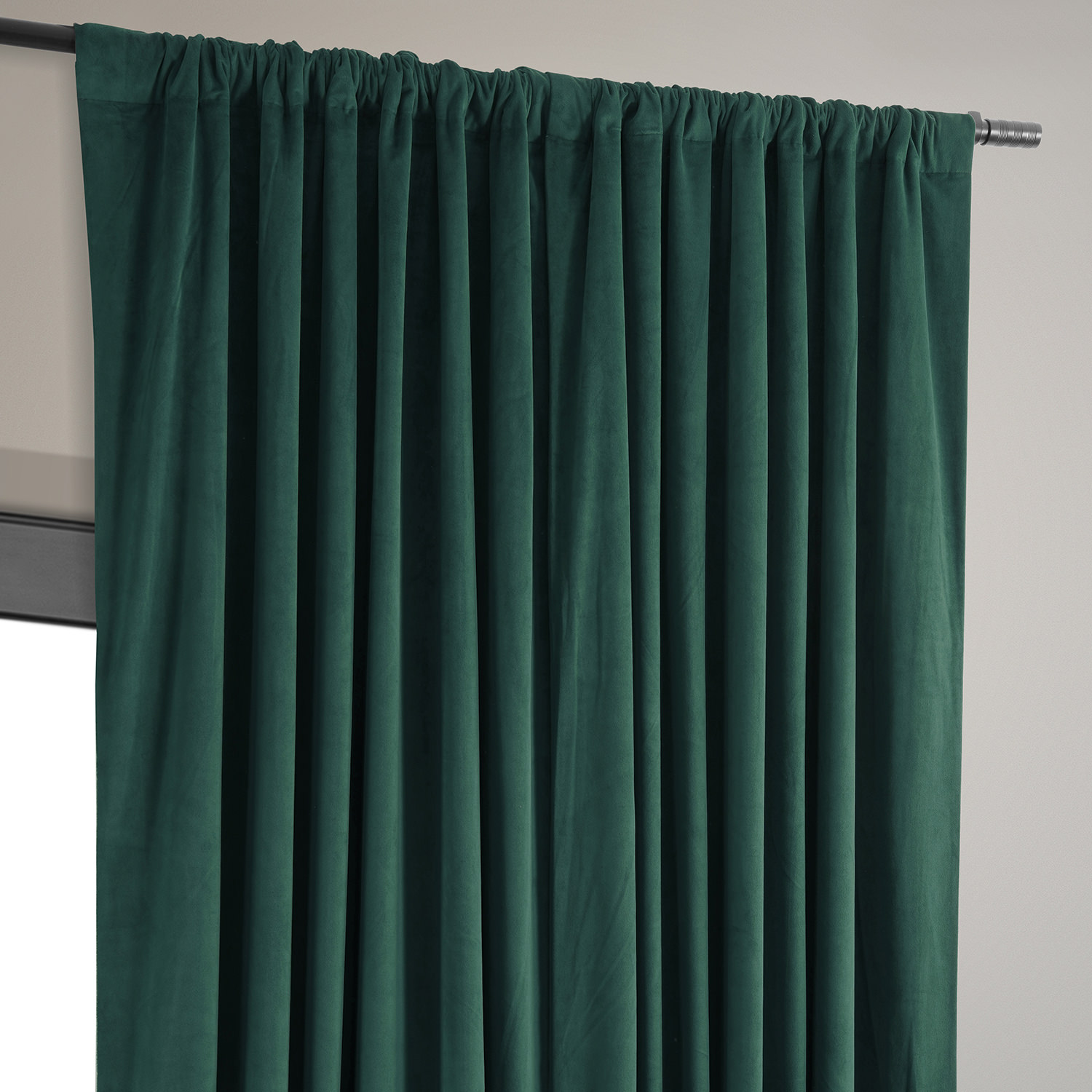 Signature Blackforest Green Extra Wide Blackout Velvet Curtain