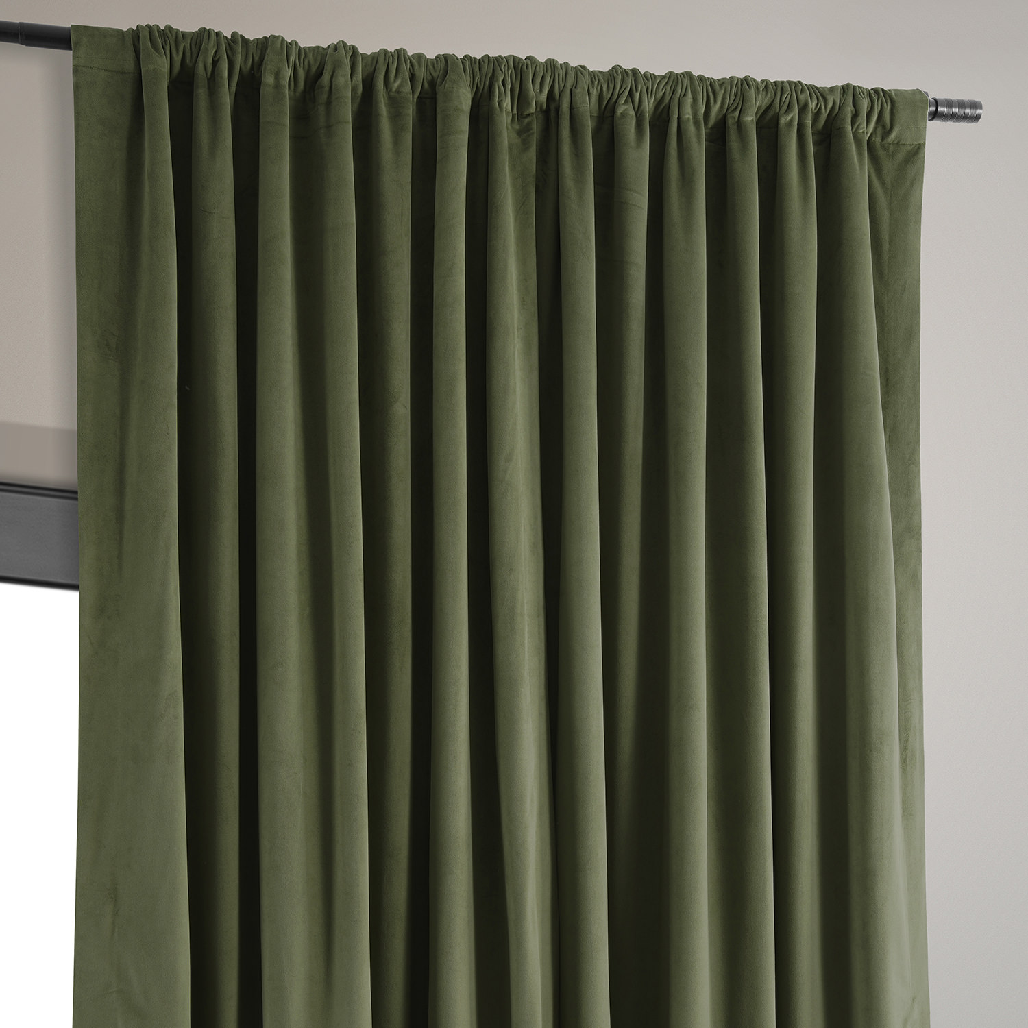 Signature Hunter Green Extra Wide Blackout Velvet Curtain