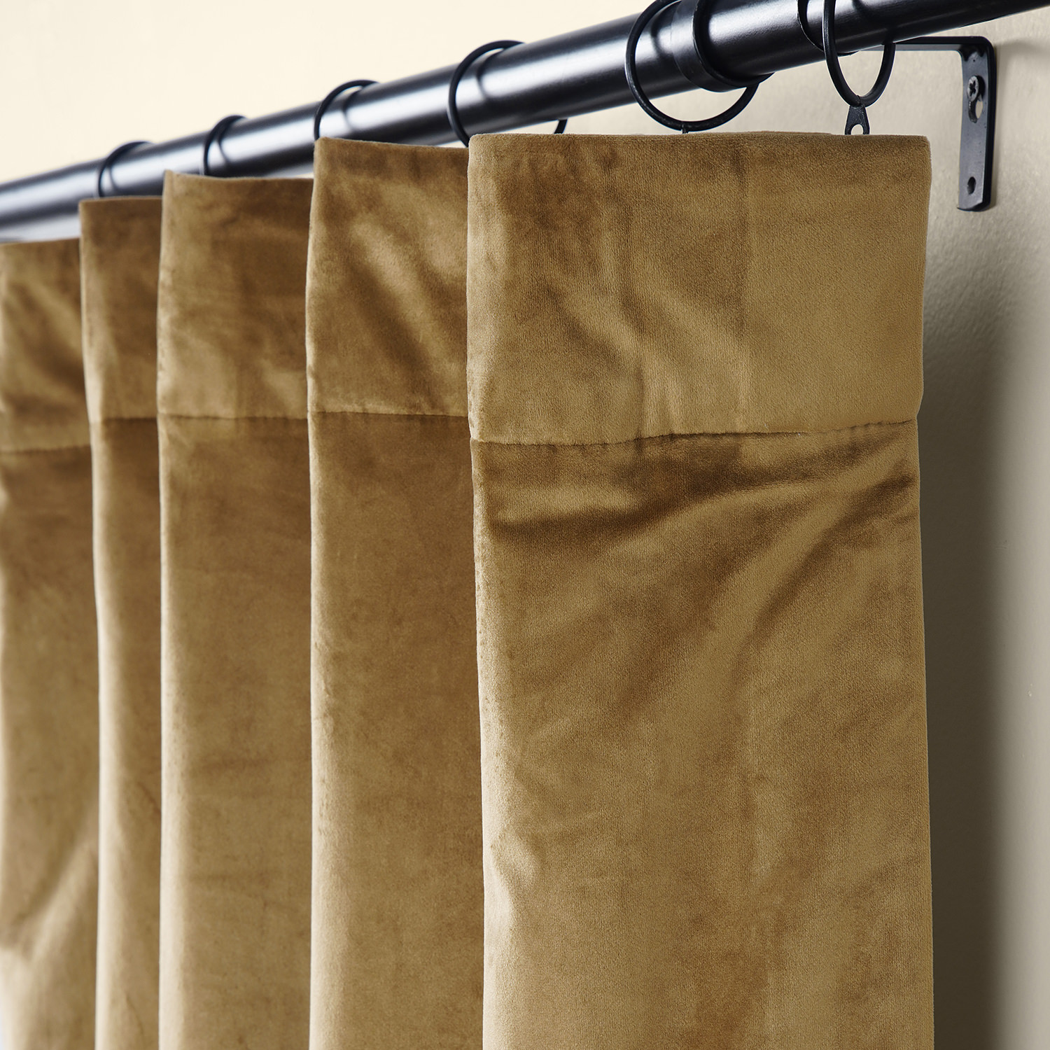 Spiced Rum Plush Velvet Curtain