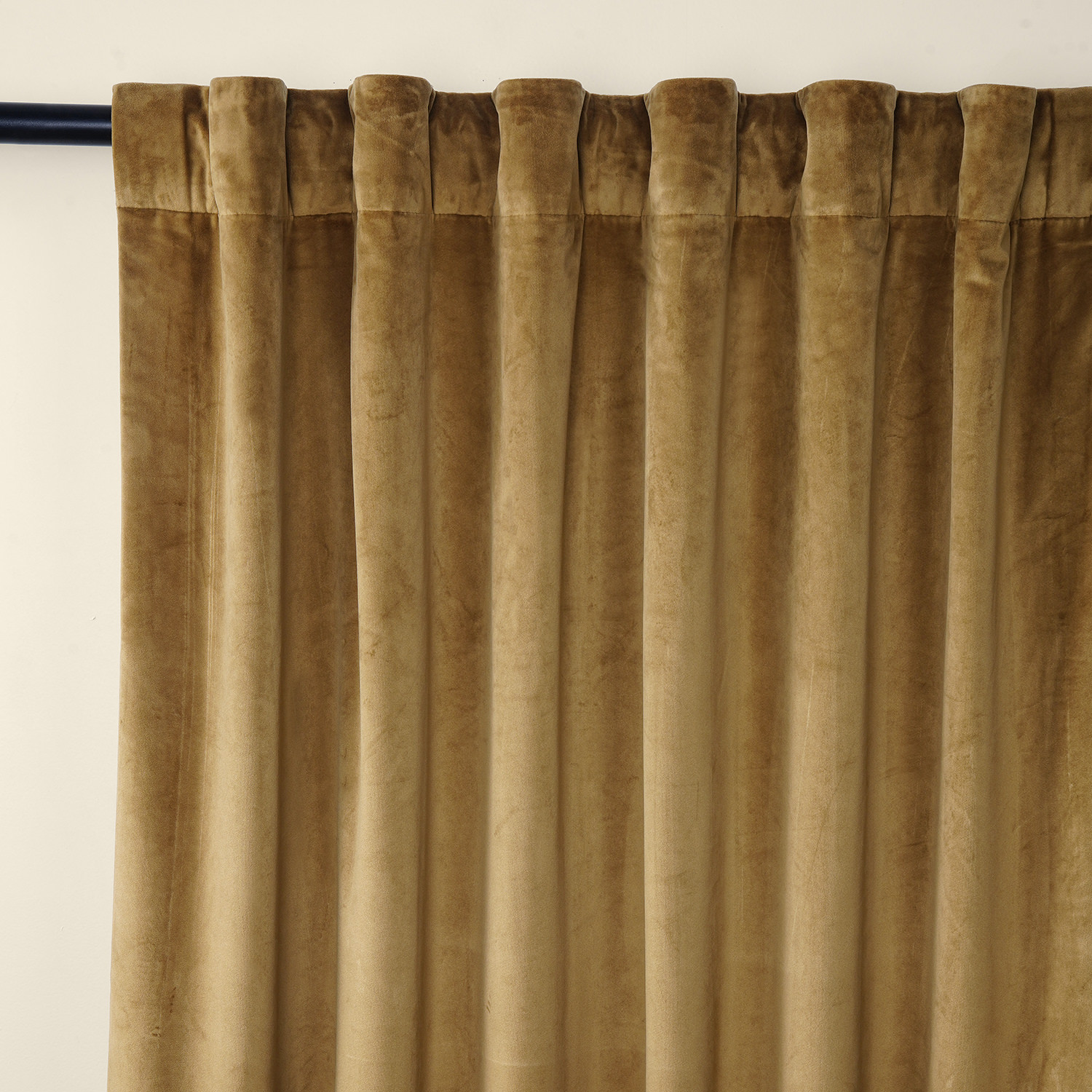 Spiced Rum Plush Velvet Curtain