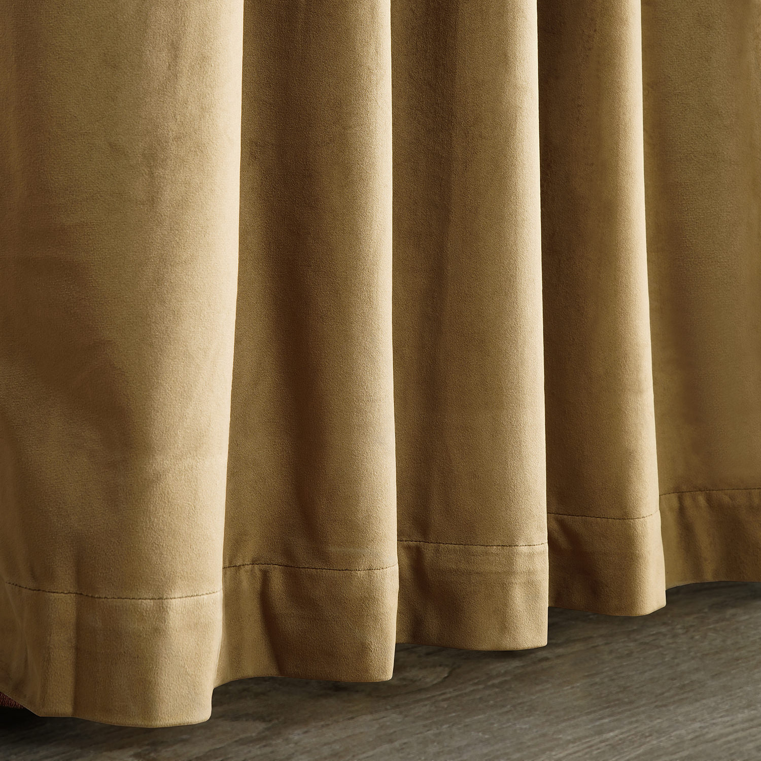 Spiced Rum Plush Velvet Curtain