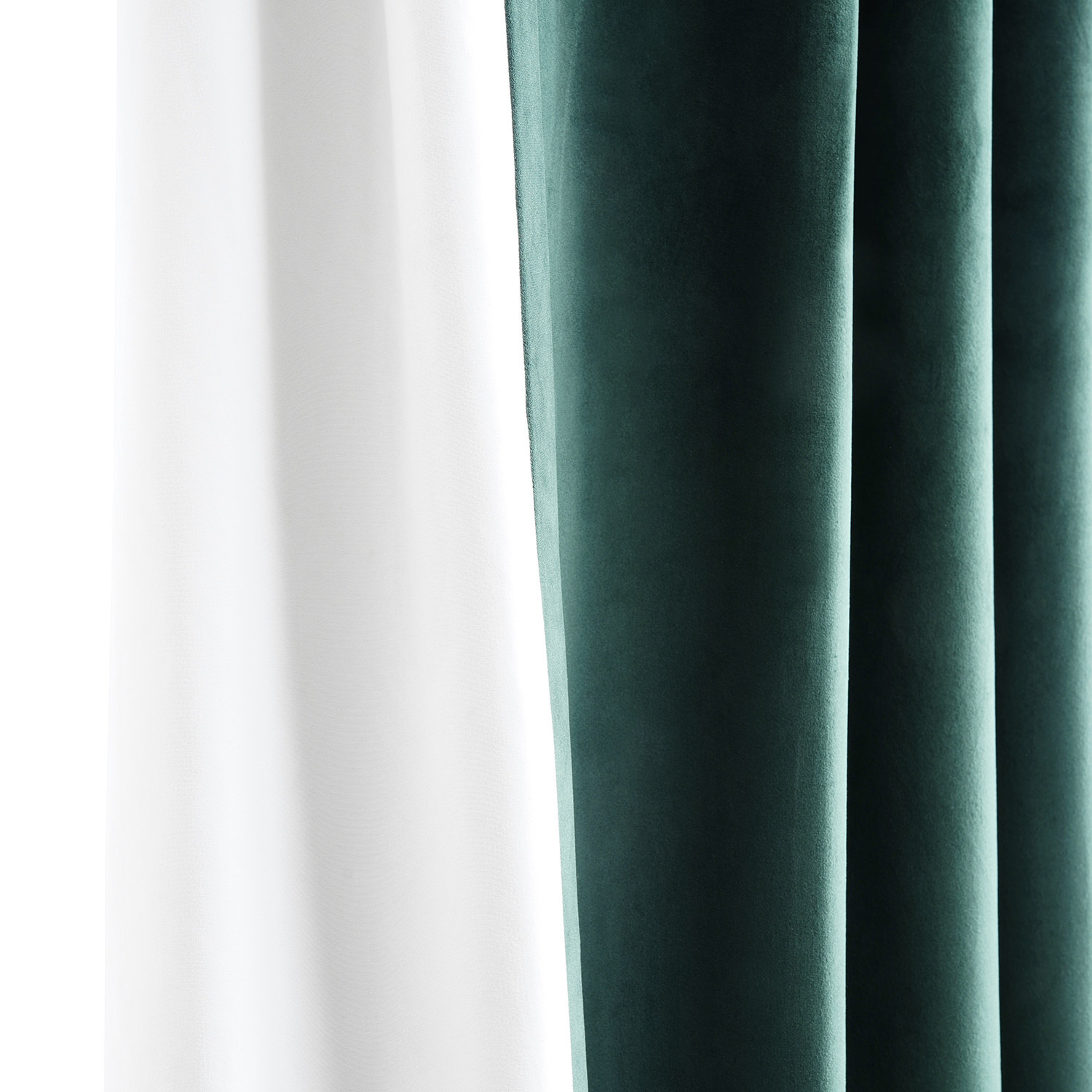 Forestry Green Heritage Plush Velvet Curtain