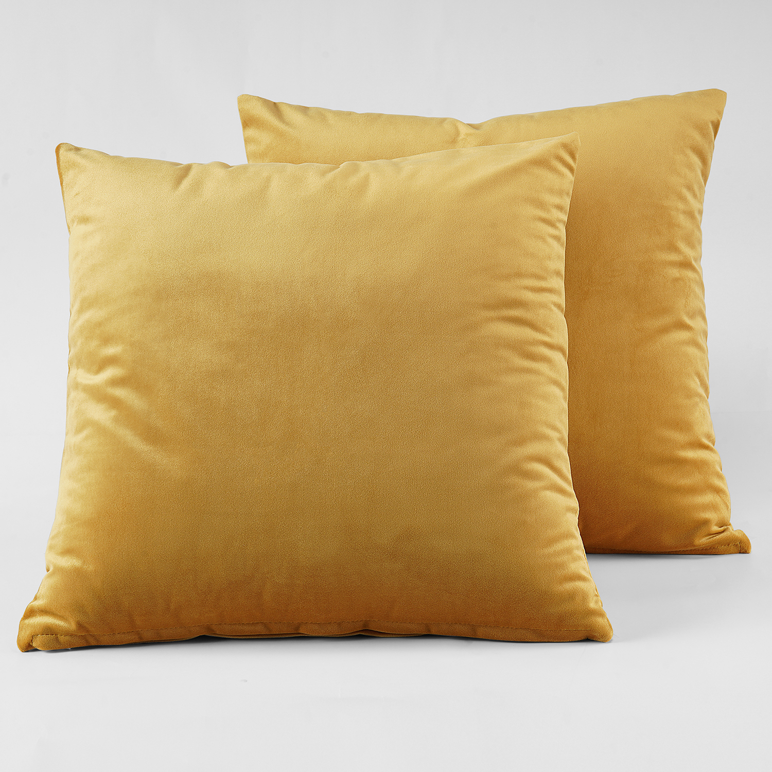 Aztec Gold Heritage Plush Velvet Cushion Cover - Pair