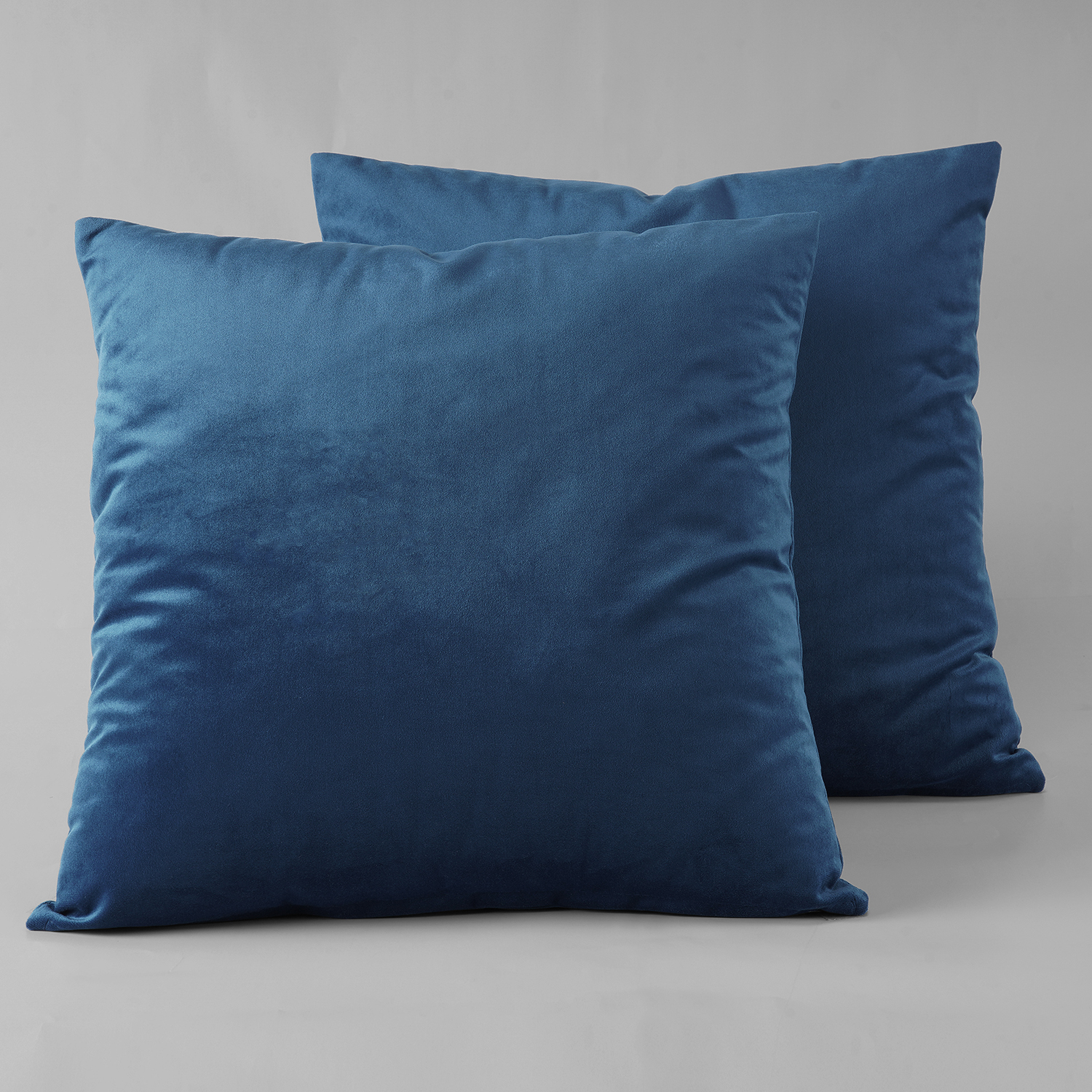 Eternal Blue Heritage Plush Velvet Cushion Cover - Pair