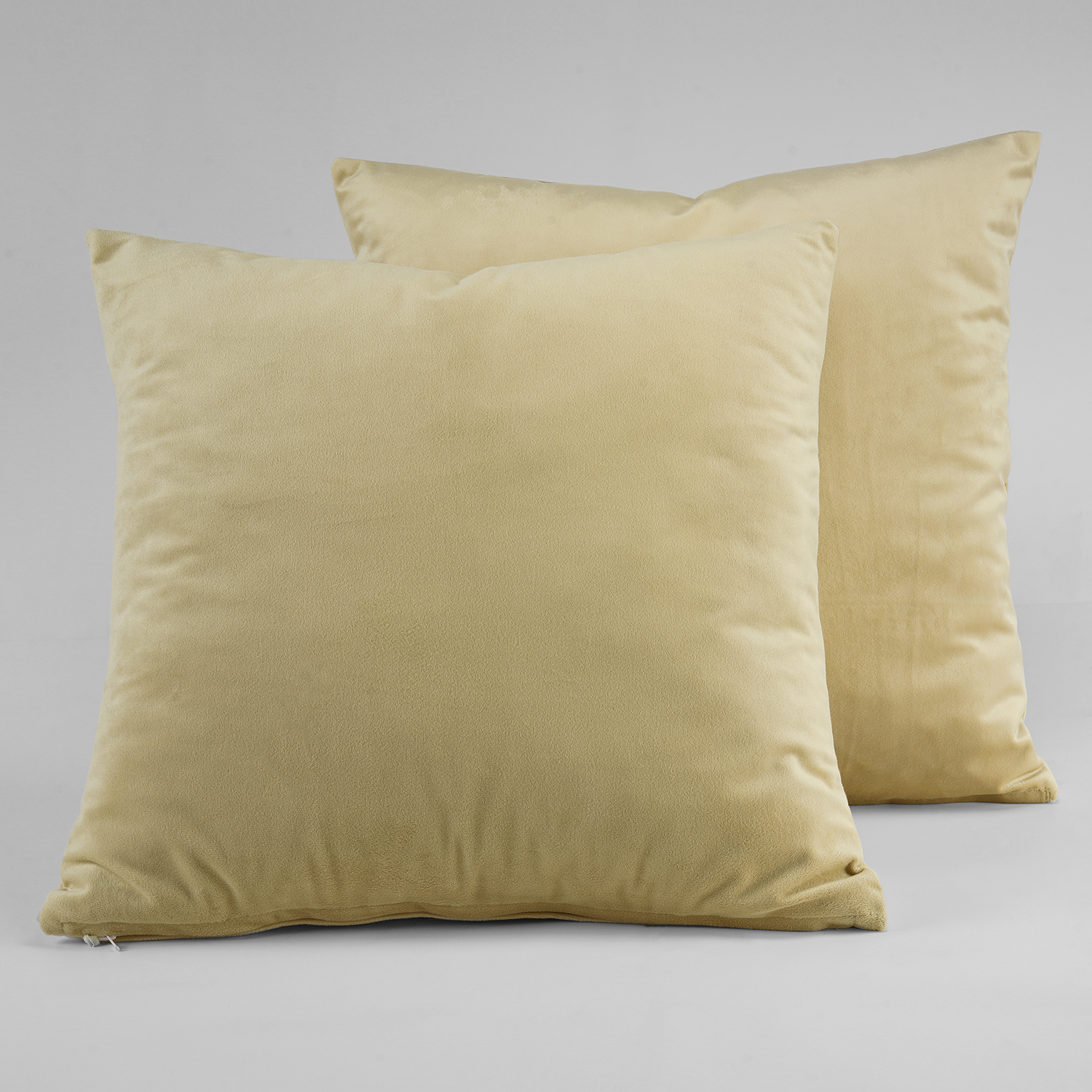 Western Tan Heritage Plush Velvet Cushion Cover - Pair