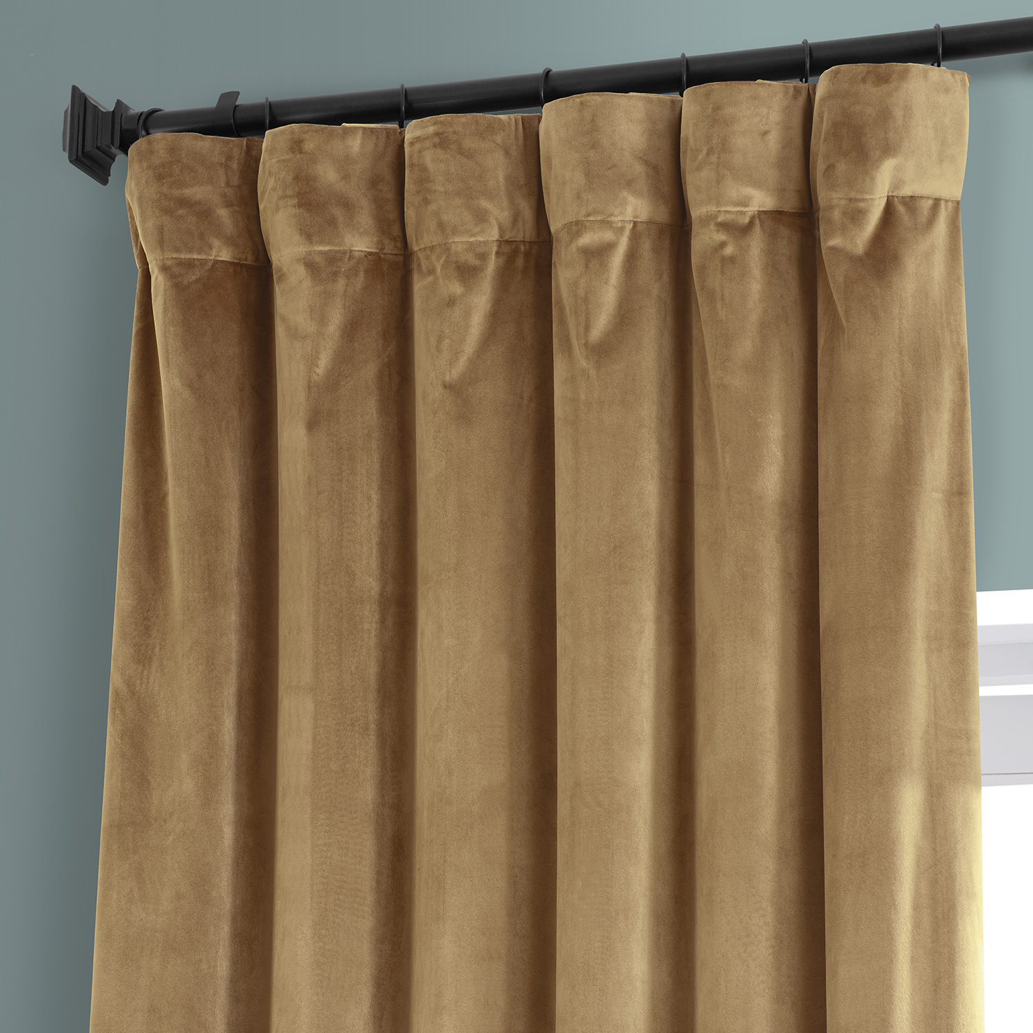 Signature Sweet And Spicy Rum Plush Velvet Hotel Blackout Curtain