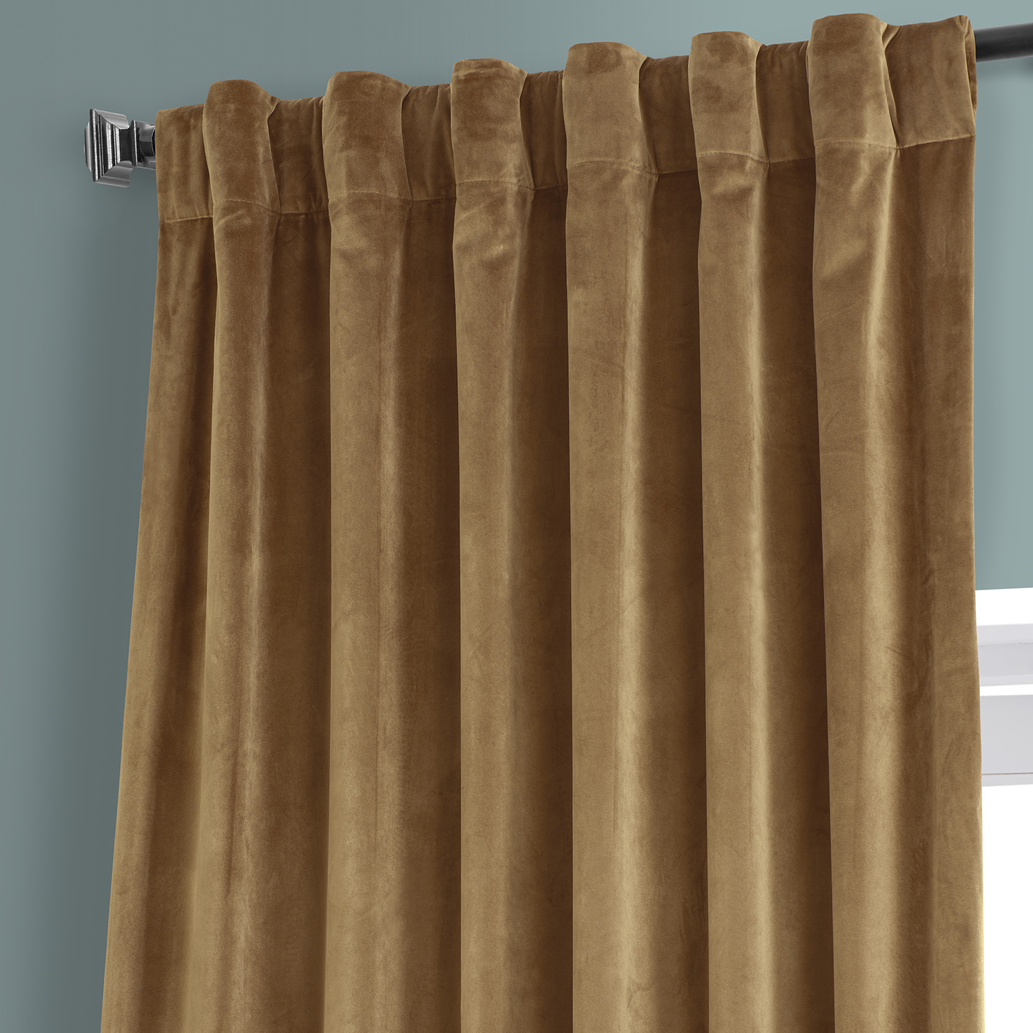 Signature Sweet And Spicy Rum Plush Velvet Hotel Blackout Curtain