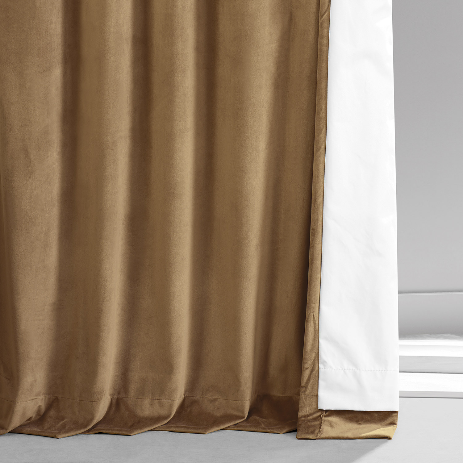 Signature Sweet And Spicy Rum Plush Velvet Hotel Blackout Curtain