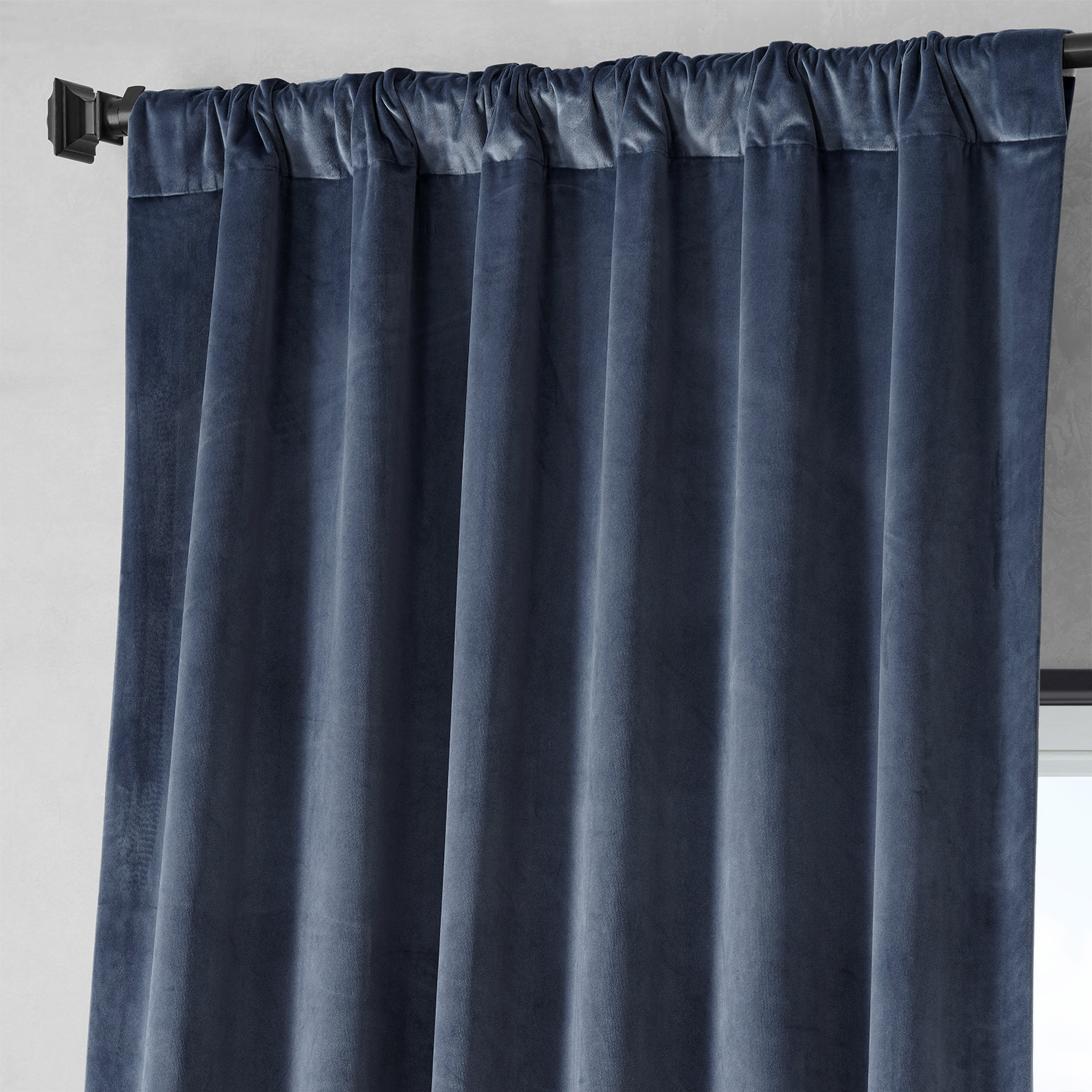 Tennyson Blue Royal Lux Velvet Curtain