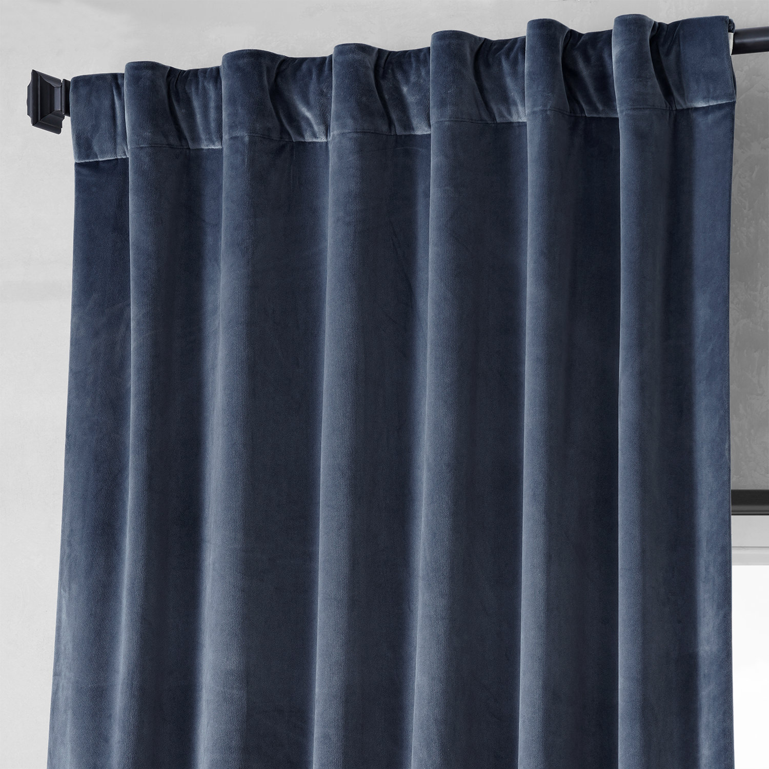 Tennyson Blue Royal Lux Velvet Curtain