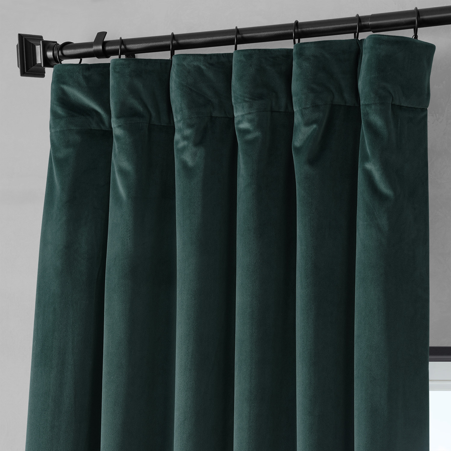 Lucky Green Royal Lux Velvet Curtain