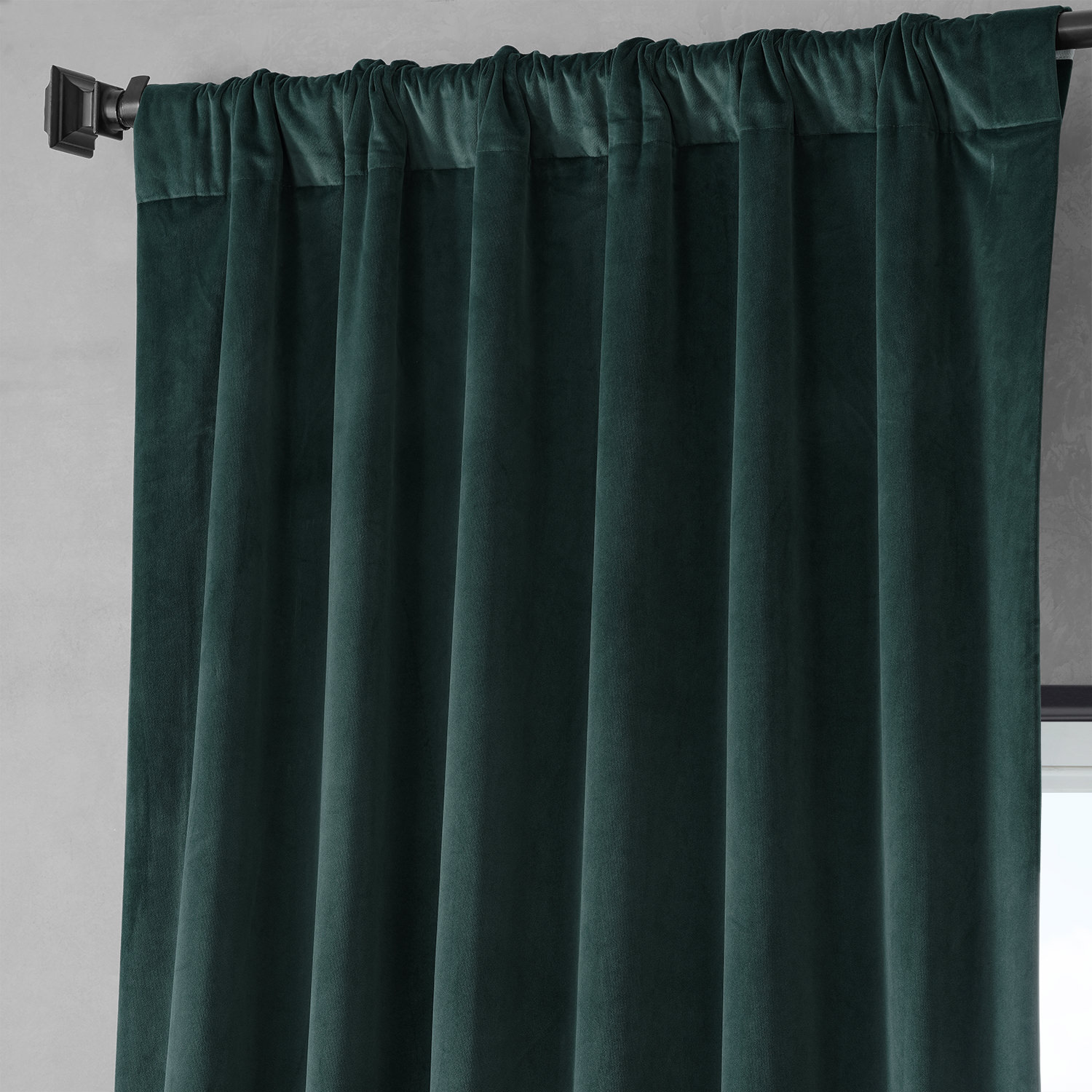 Lucky Green Royal Lux Velvet Curtain