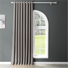 Neutral Grey Grommet Extra Wide Blackout Room Darkening Curtain