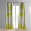 Dapple Green Printed Linen Textured Blackout Curtain