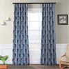 Woodcut Navy Blackout Room Darkening Curtain