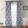 Hibiscus Blue Blackout Room Darkening Curtain