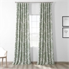 Tea Time Green Blackout Room Darkening Curtain