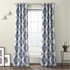 Henna Blue Grommet Blackout Room Darkening Curtain