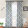 Henna Blue Blackout Room Darkening Curtain