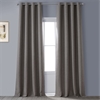 Mink Faux Linen Grommet Room Darkening Curtain