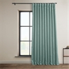 Sea Thistle Faux Linen Extra Wide Room Darkening Curtain