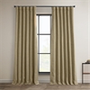 Nomad Tan Faux Linen Room Darkening Curtain