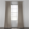 Fog Grey Cotton Textured BarkWeave Curtain