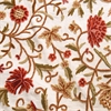 Paloma Embroidered Cotton Crewel Swatch