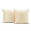 Cambridge Cream Silk Stripe Cushion Covers - Pair