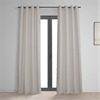 Supreme Cream Dune Textured Hotel Blackout Cotton Grommet Curtain