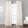 Trophy Gold & White Designer Embroidered Curtain