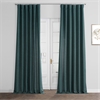 Empire Green Italian Faux Linen Curtain