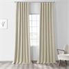 Toasted Tan Vintage Thermal Cross Linen Weave Blackout Curtain