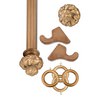 Crown Historical Gold Prepacked Wooden Rod Set