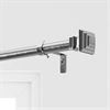 Modern Square Extendable Metal Rod Set- Nickel