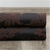 Magdelena Black & Cognac Designer Damask Swatch