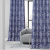 Sequoia Cobalt Blue Faux Silk Jacquard Curtain