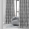 Sequoia Silver Grey Faux Silk Jacquard Curtain