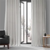 Crisp White French Linen Curtain