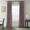 Smokey Plum Vintage Textured Faux Dupioni Silk Curtain