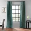 Peacock Blackout Vintage Textured Faux Dupioni Curtain