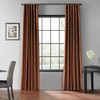 Copper Kettle Blackout Vintage Textured Faux Dupioni Silk Curtain