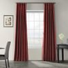 Ruby Vintage Textured Faux Dupioni Silk Curtain